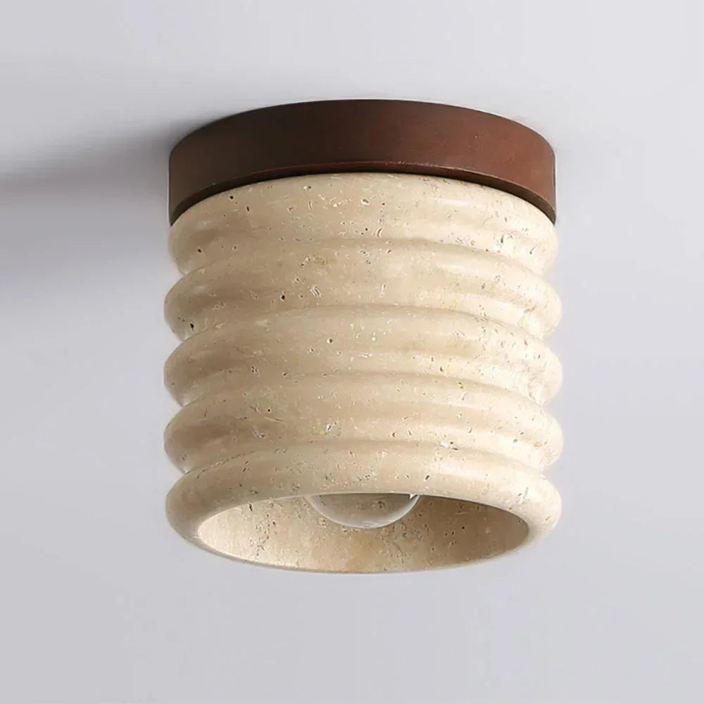 Travertine Vaarnii Ceiling Lamp – Travertine detail 15