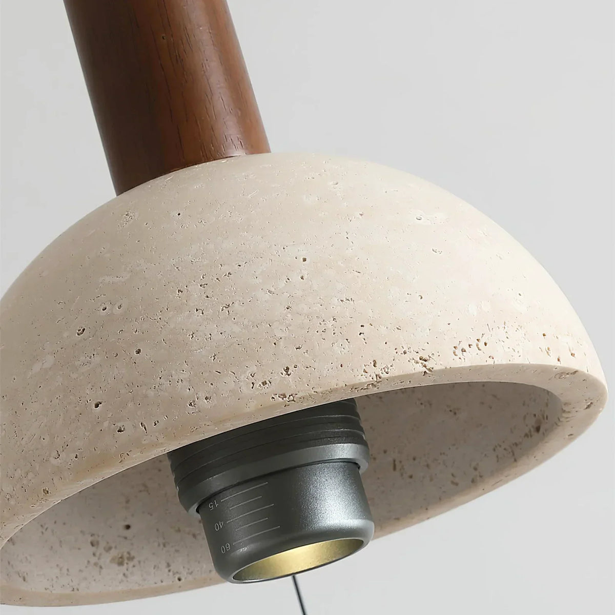 Travertine Vistara Geometric Pendant Lamp – Travertine detail 9