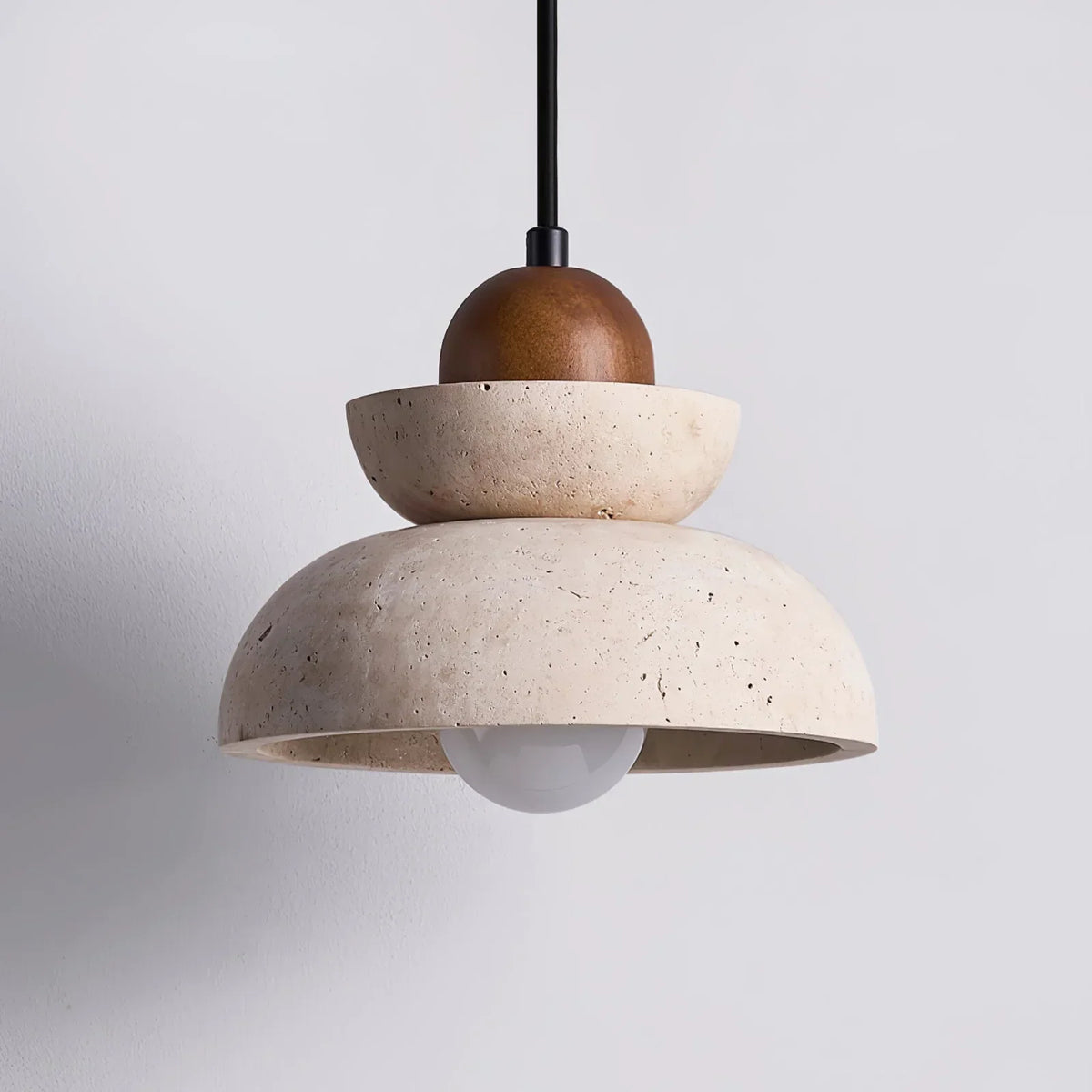 Travertine Zenith Tier Pendant Lamp – Travertine detail 10