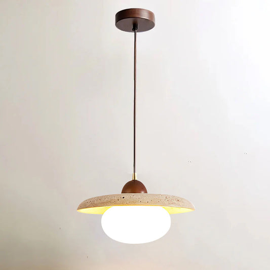 Travertine Pendant Lamp for Dining Area