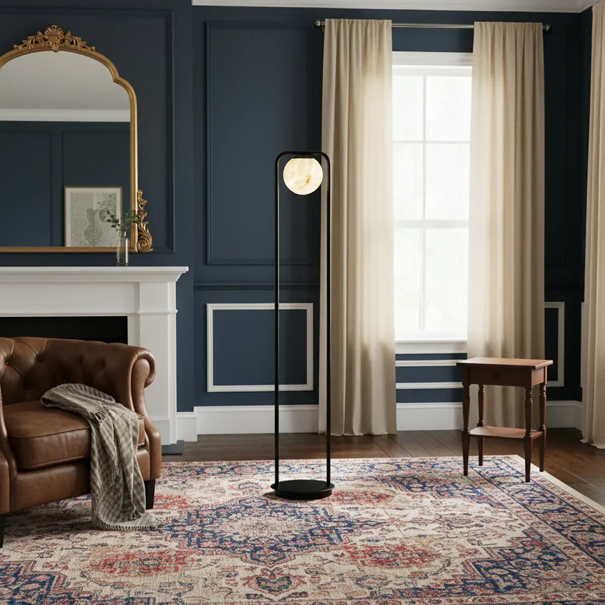Tribeca High Alabaster Floor Lamp – Alabaster detail 2