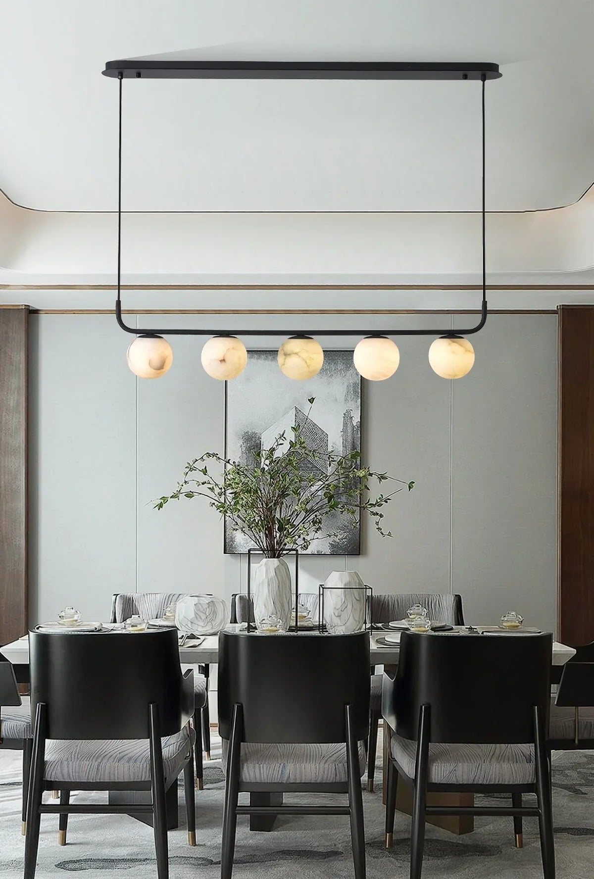 Tribeca Alabaster Pendant Lamp – Alabaster detail 7