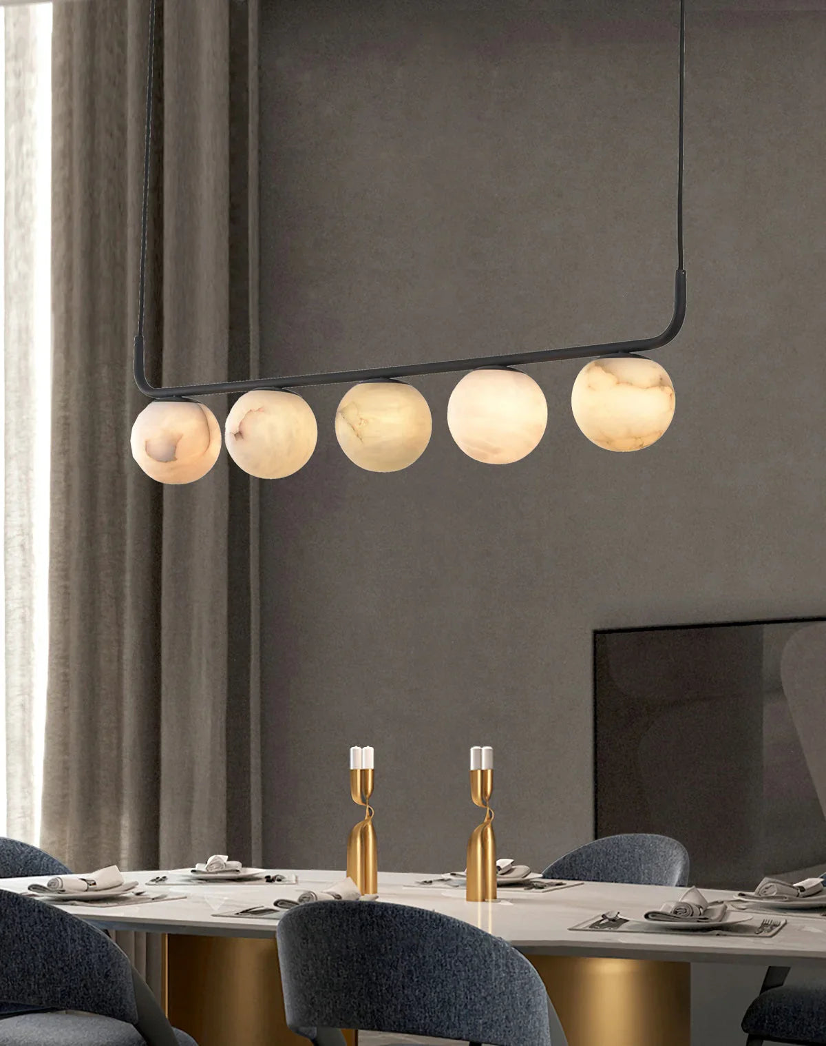 Tribeca Alabaster Pendant Lamp – Alabaster detail 9