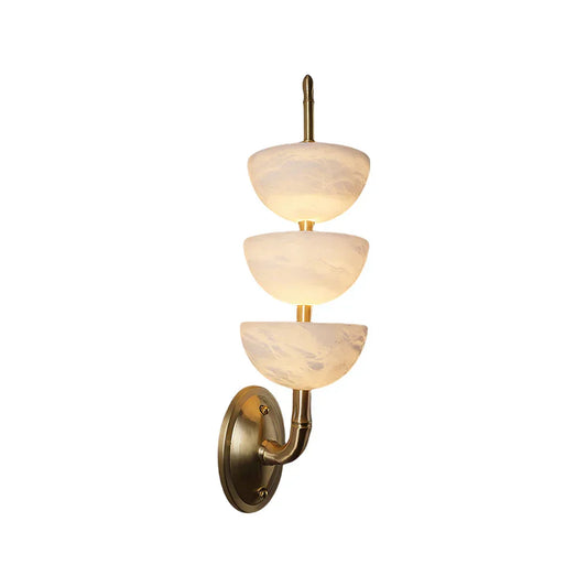 Triple Alabaster Wall Sconce