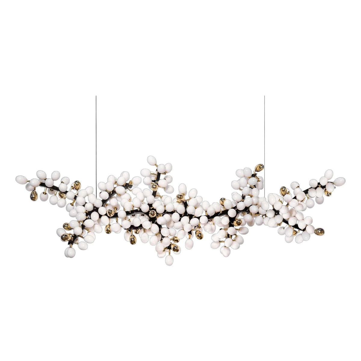 Valiant Glass Chandelier, Horizontal