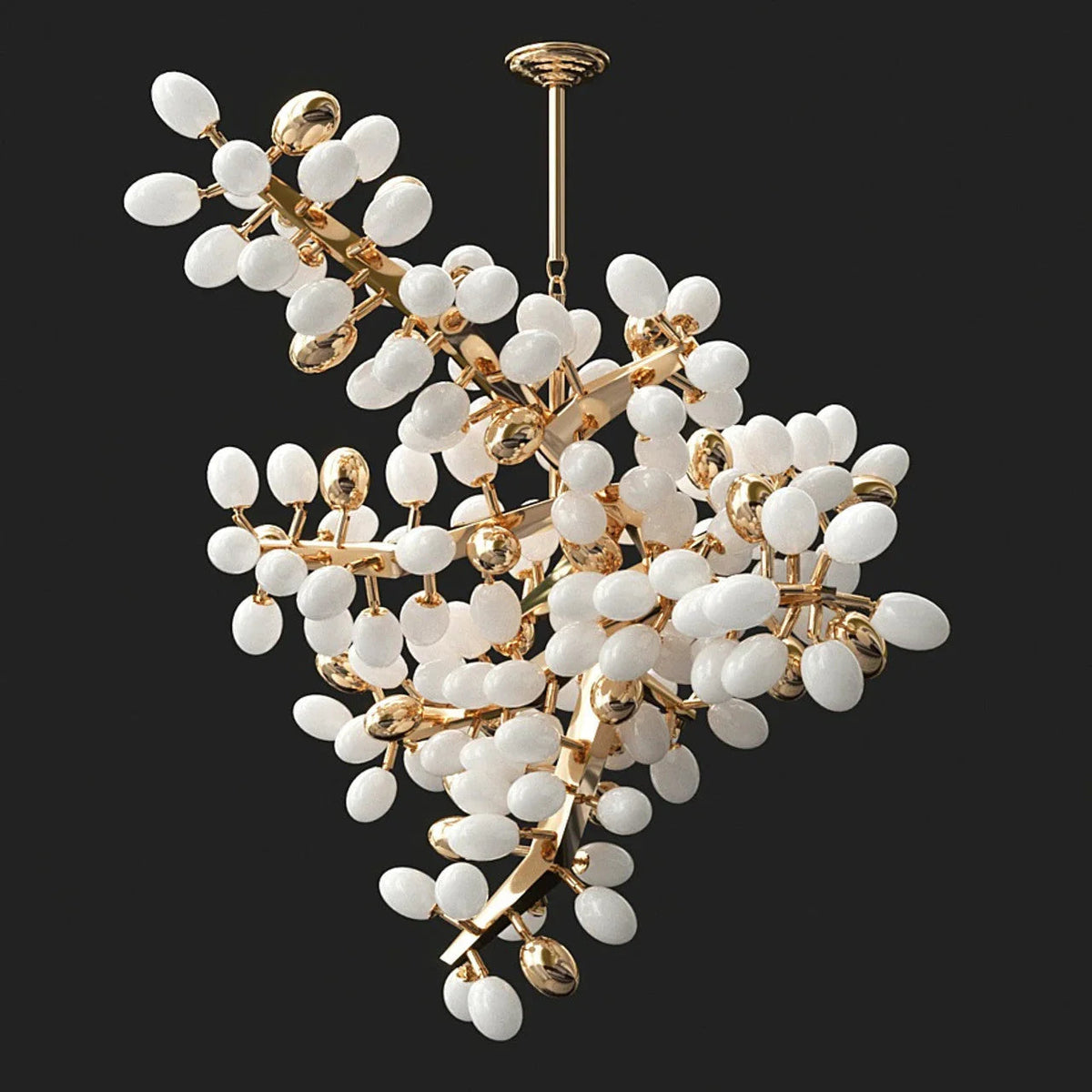 Valiant Glass Chandelier, Horizontal – Glass detail 9
