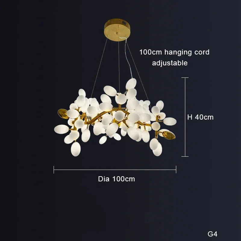 Valiant Glass Chandelier, Horizontal – Glass detail 26