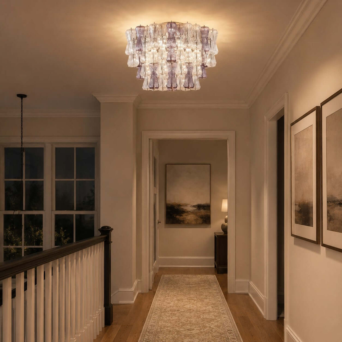 Modern Murano Glass Ceiling Light – Glass detail 5