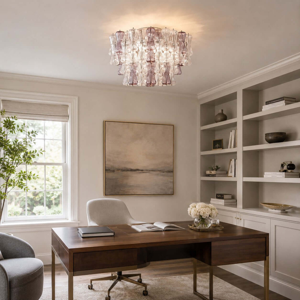 Modern Murano Glass Ceiling Light – Glass detail 8