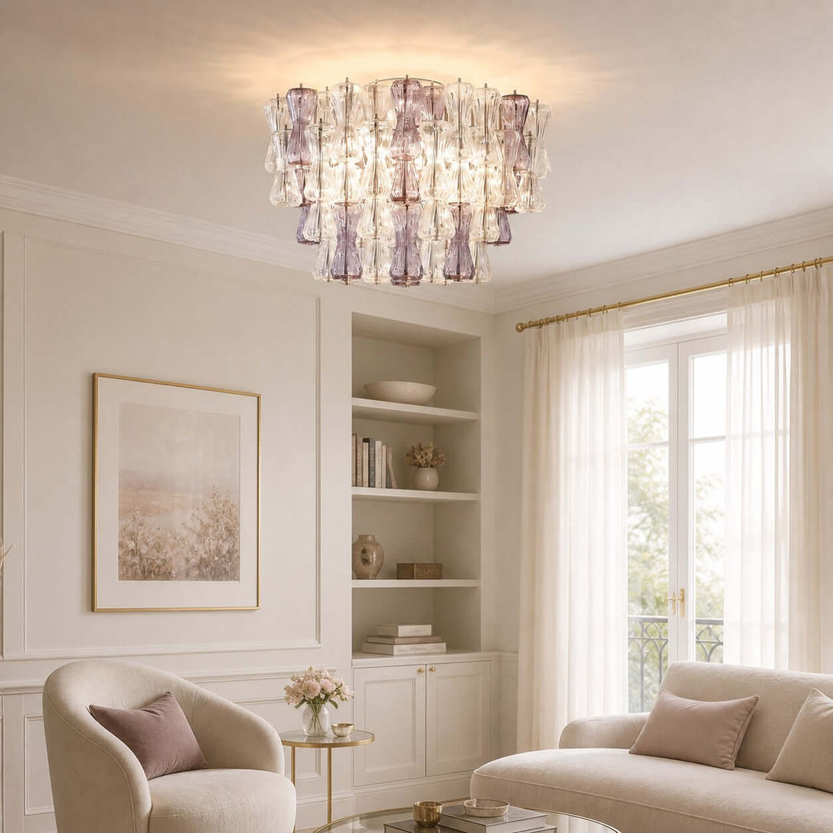 Modern Murano Glass Ceiling Light – Glass detail 10