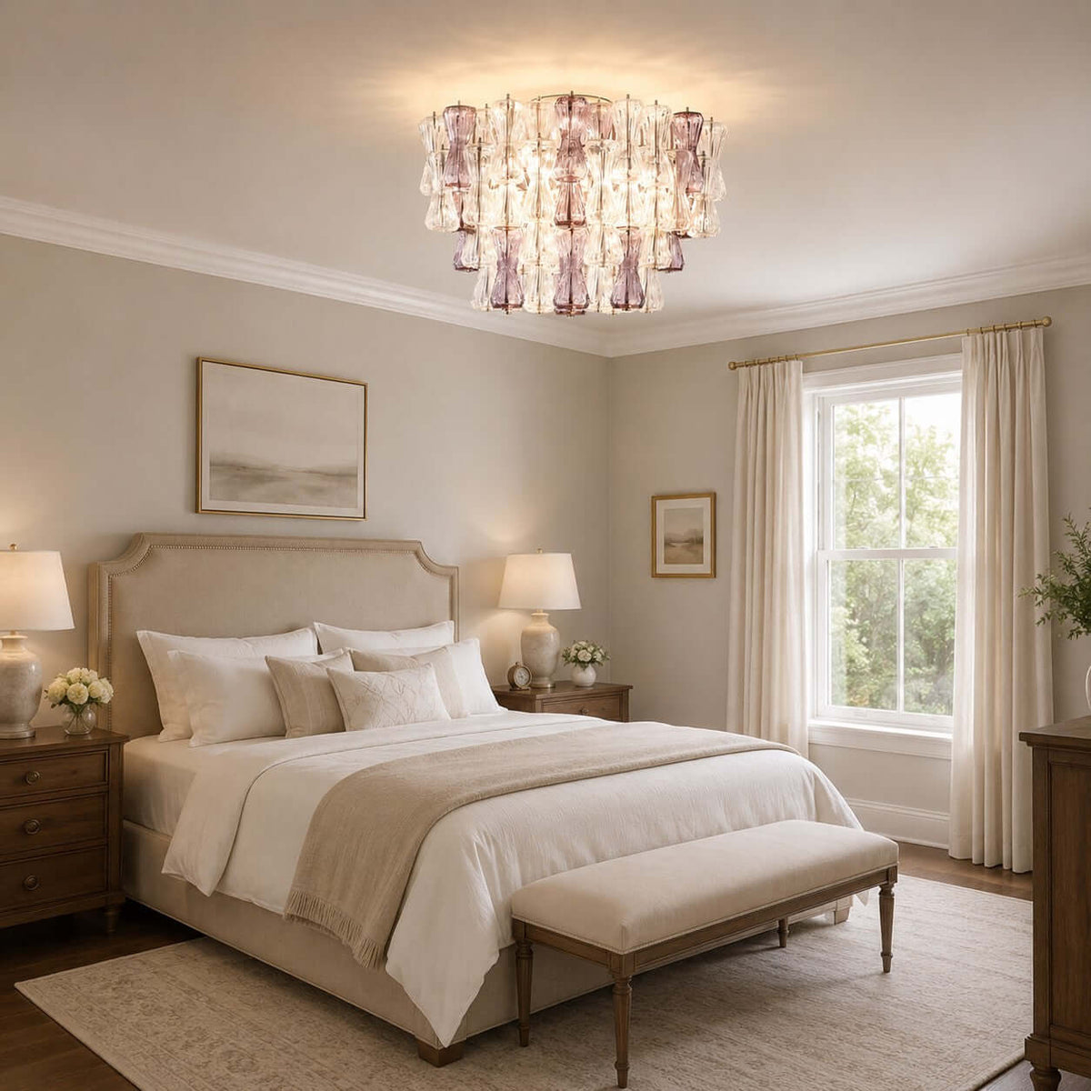 Modern Murano Glass Ceiling Light – Glass detail 13