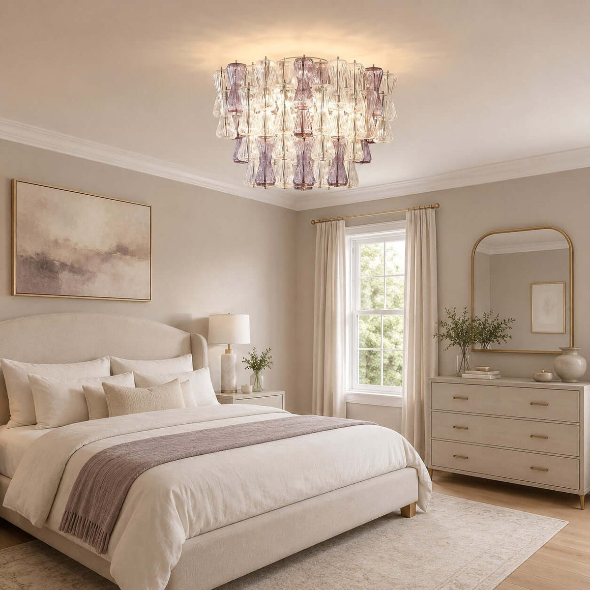 Modern Murano Glass Ceiling Light – Glass detail 12