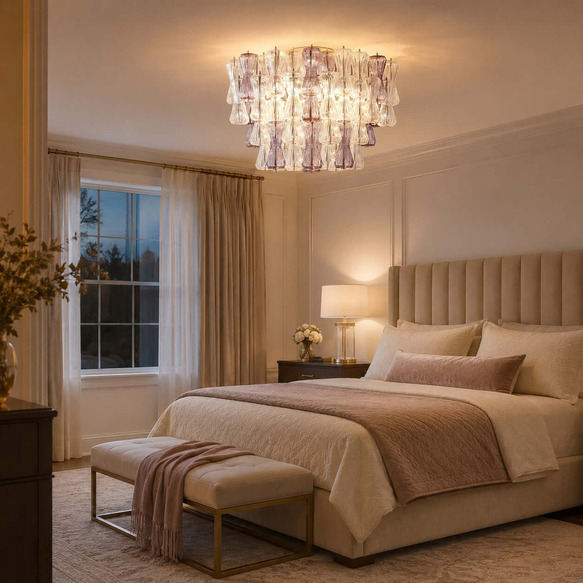 Modern Murano Glass Ceiling Light