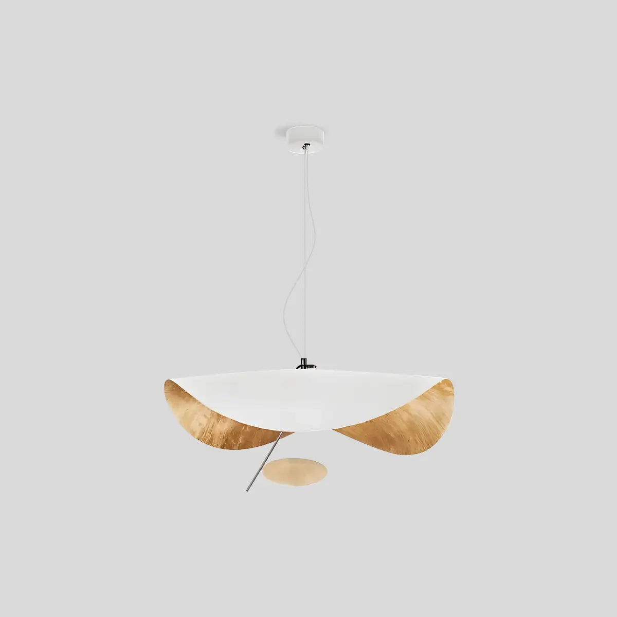 Modern Sculptural Leaf Pendant Light – detail 12