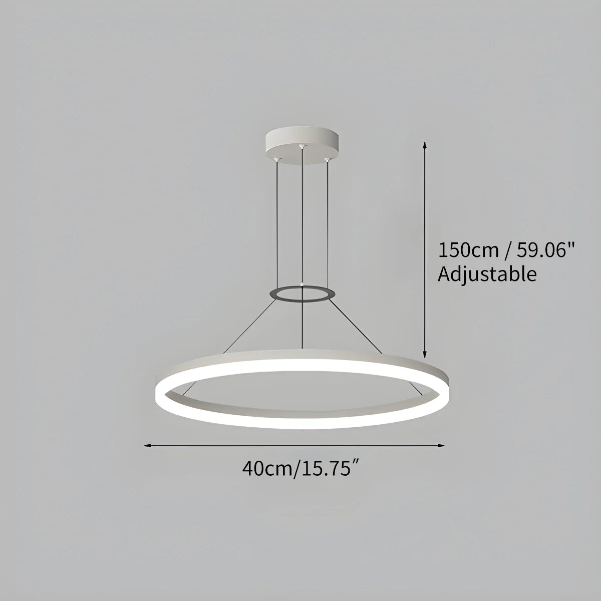 Circular Led Pendant Light for Living Room Kitchen – detail 21