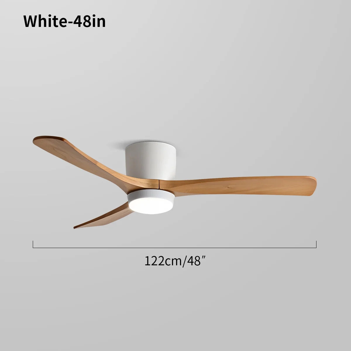 Large Low Profile Ceiling Fan with Light – detail 22