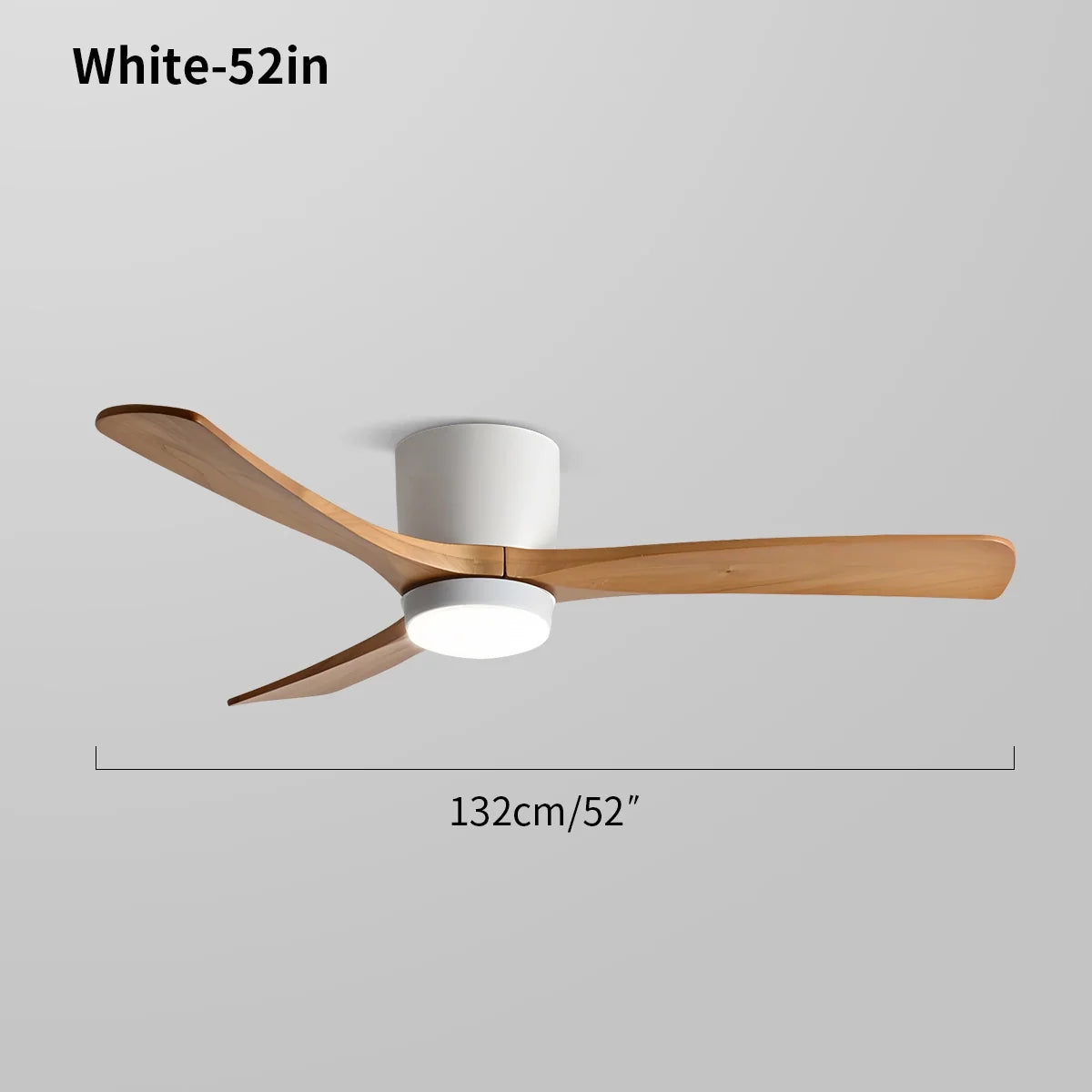 Large Low Profile Ceiling Fan with Light – detail 23