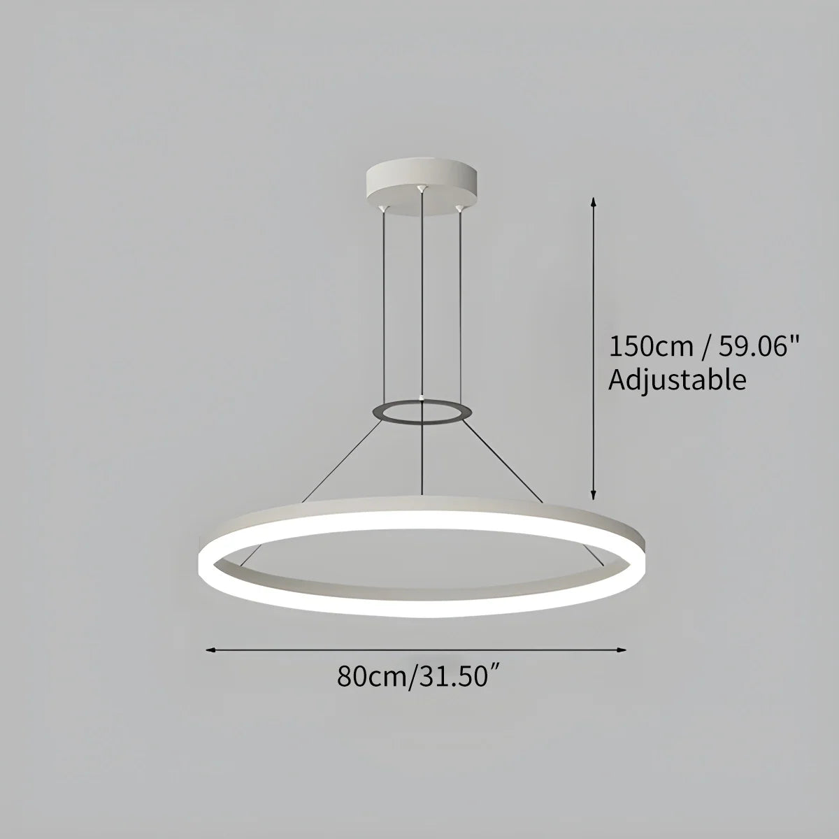 Circular Led Pendant Light for Living Room Kitchen – detail 24