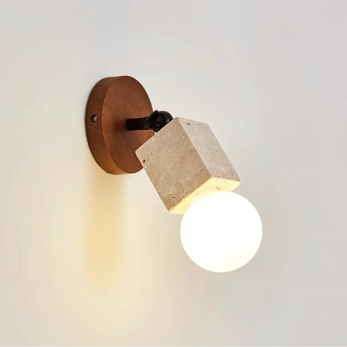 Adjustable Versa Stone Travertine Wall Light – Travertine detail 9