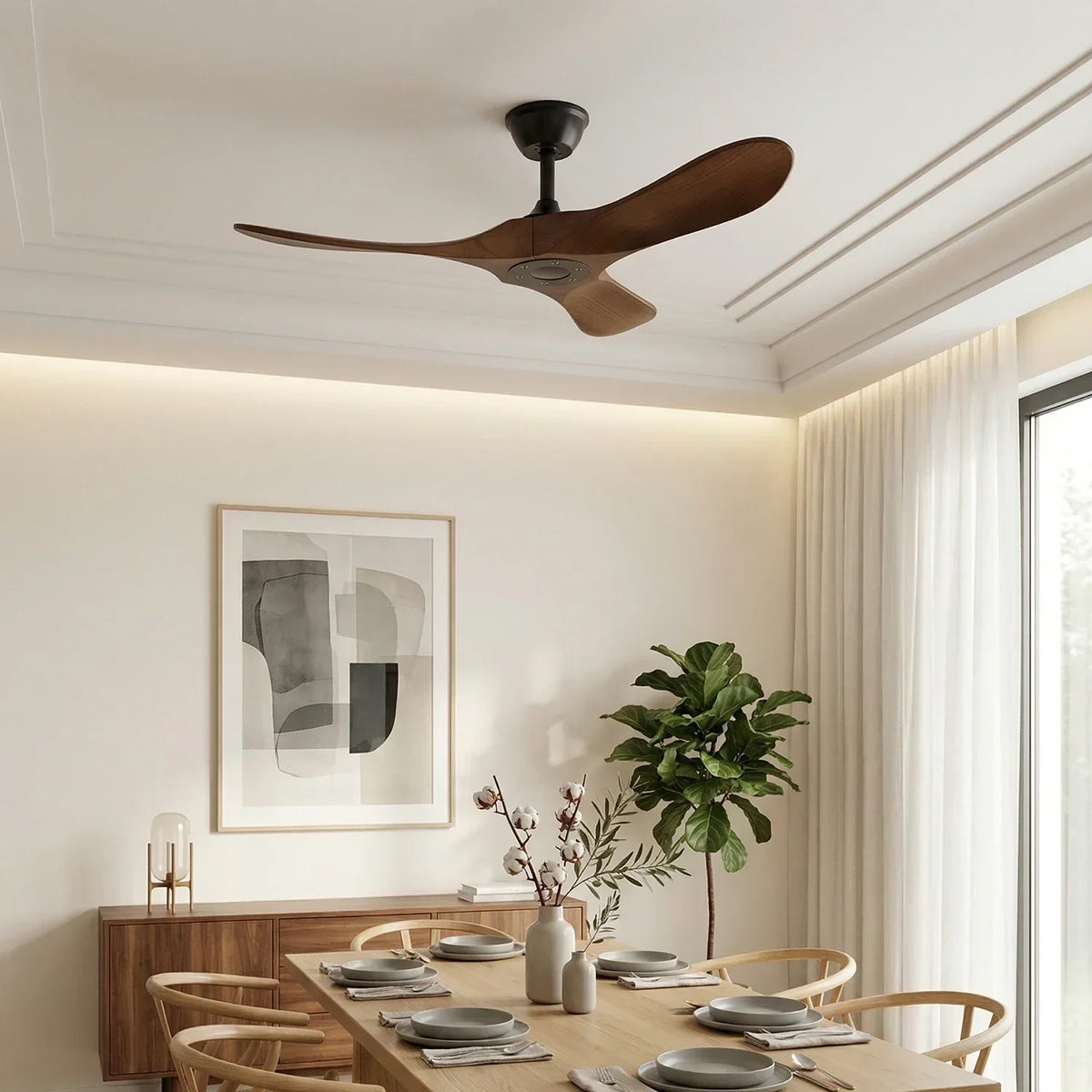 Aero Breeze Three-Blade Silent Ceiling Fan Copper – Copper detail 3