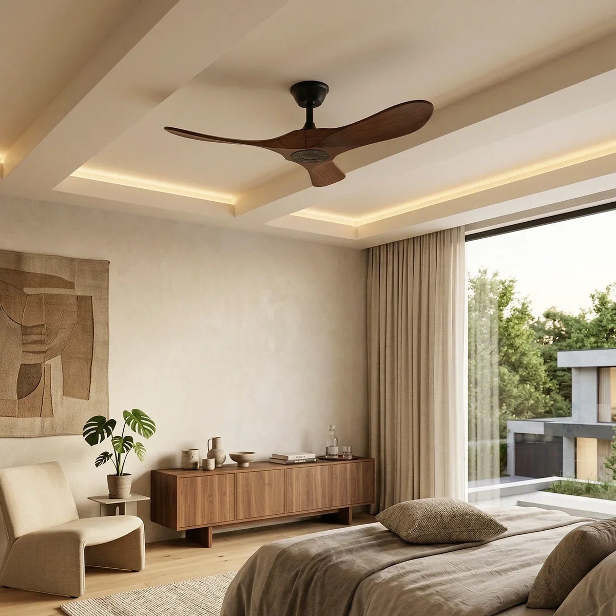 Aero Breeze Three-Blade Silent Ceiling Fan Copper – Copper detail 5