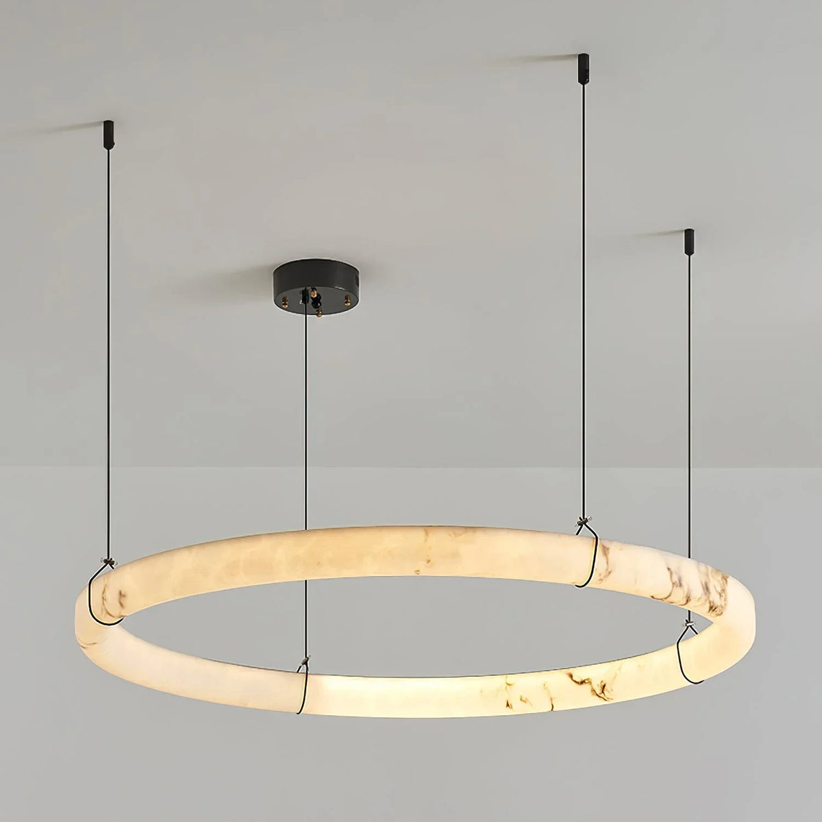 Alabaster Aura Circular Chandelier – Alabaster detail 20