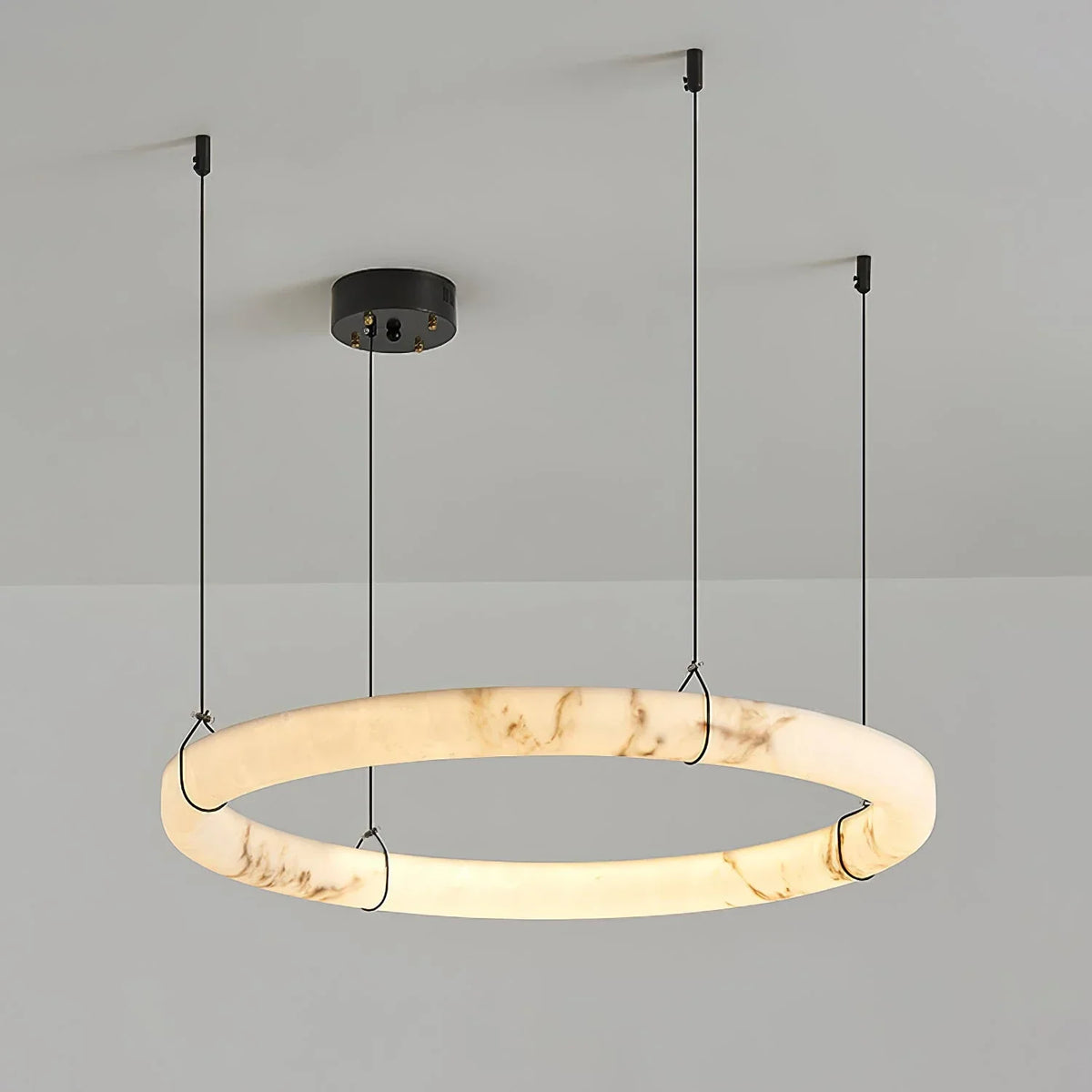 Alabaster Aura Circular Chandelier – Alabaster detail 19