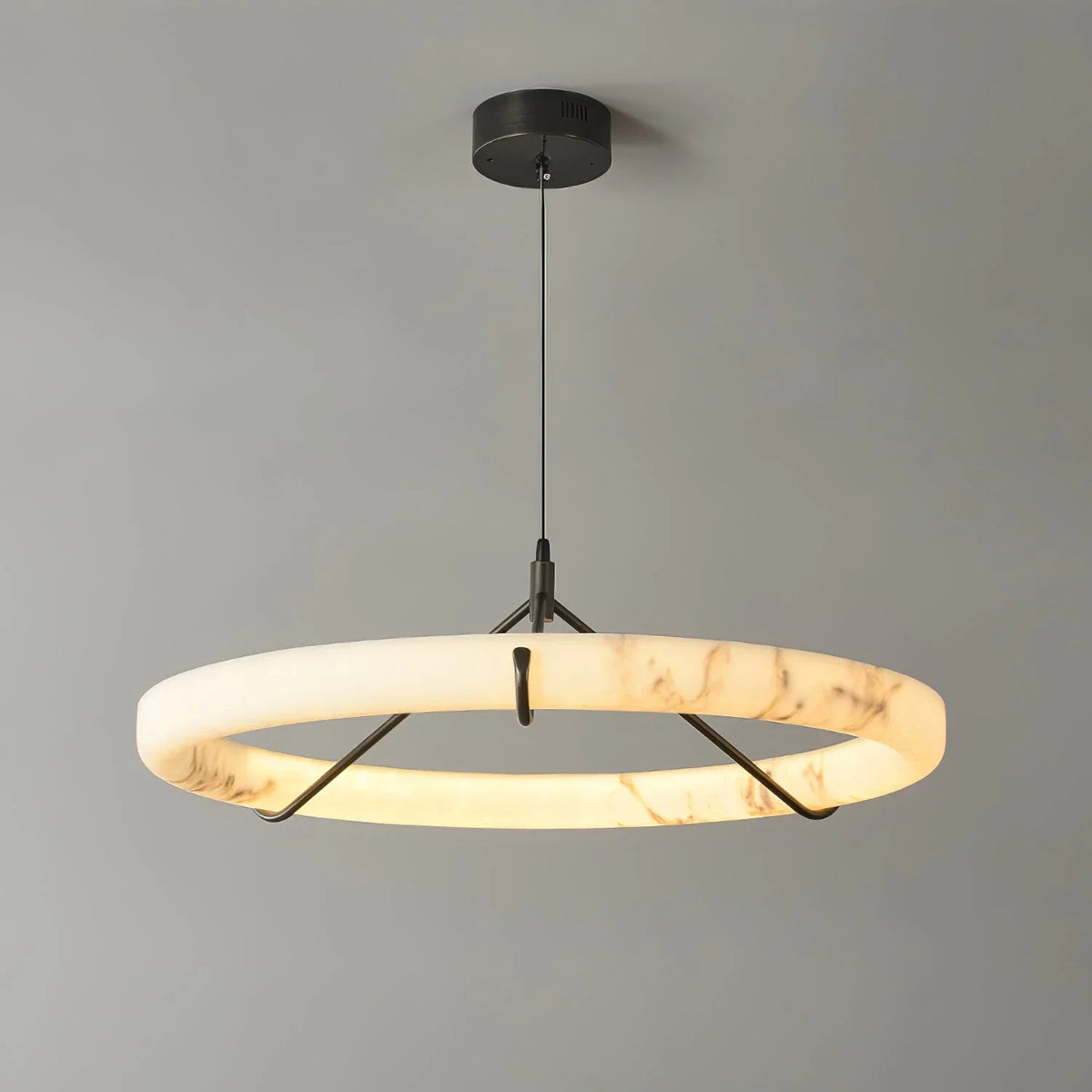 Alabaster Aura Circular Chandelier – Alabaster detail 16