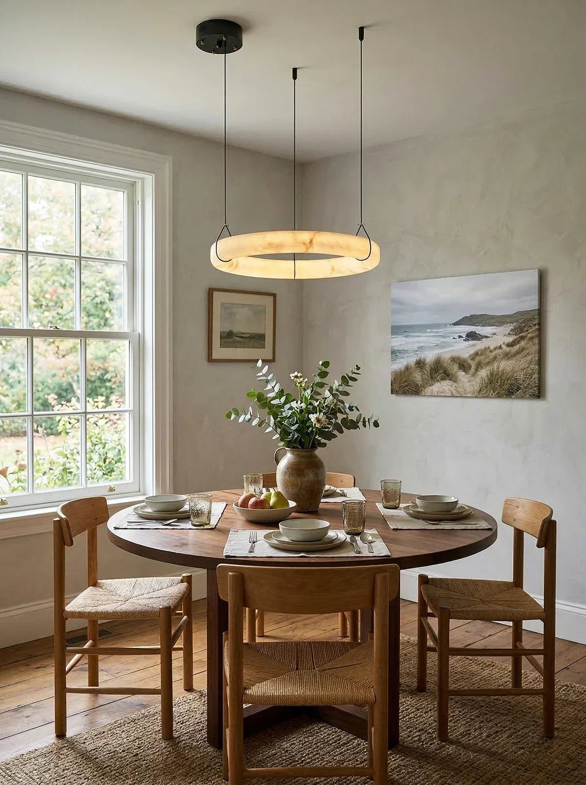 Alabaster Aura Circular Chandelier – Alabaster detail 13