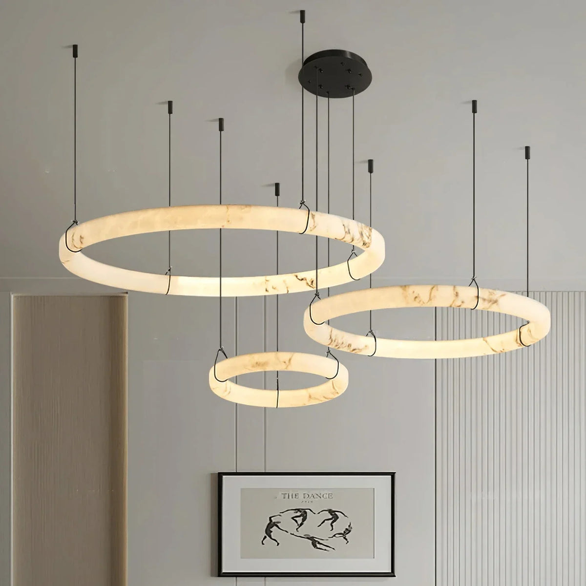 Alabaster Aura Circular Chandelier – Alabaster detail 10