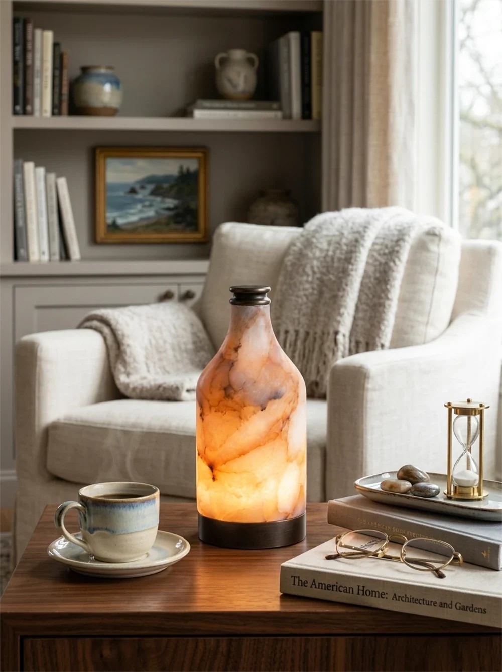 Alabaster Bottle Table Lamp – Alabaster detail 11