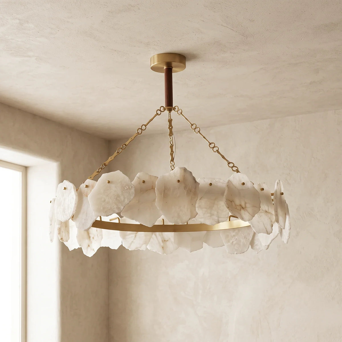 Alabaster Burton Round Chandelier – Alabaster detail 21