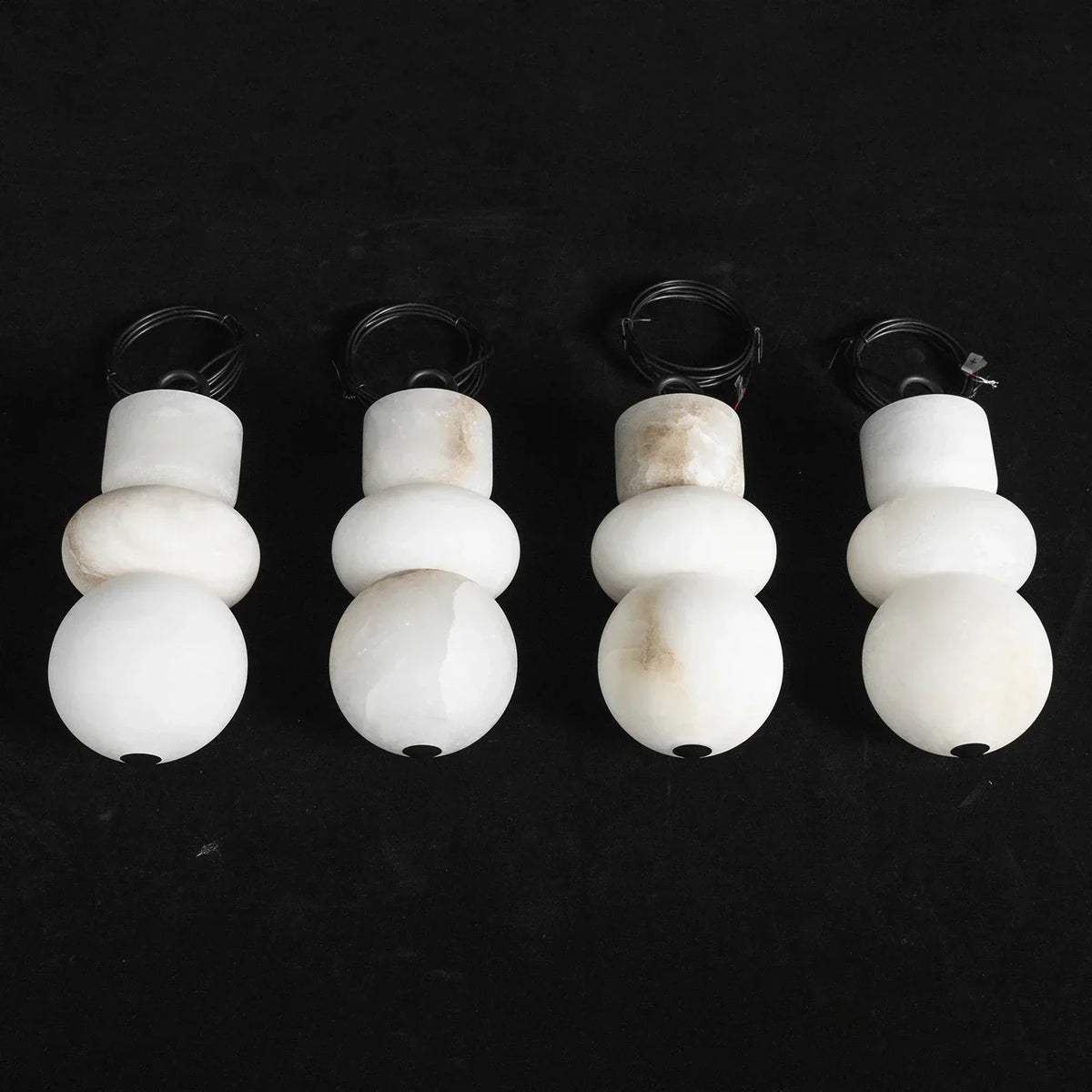 Alabaster Cylindrical Chain Chandelier – Alabaster detail 28