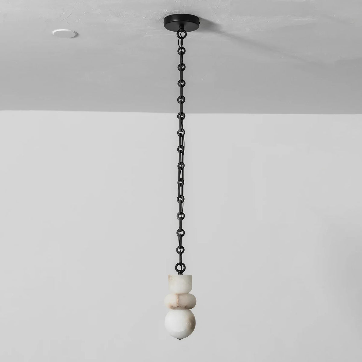 Alabaster Cylindrical Chain Chandelier – Alabaster detail 31