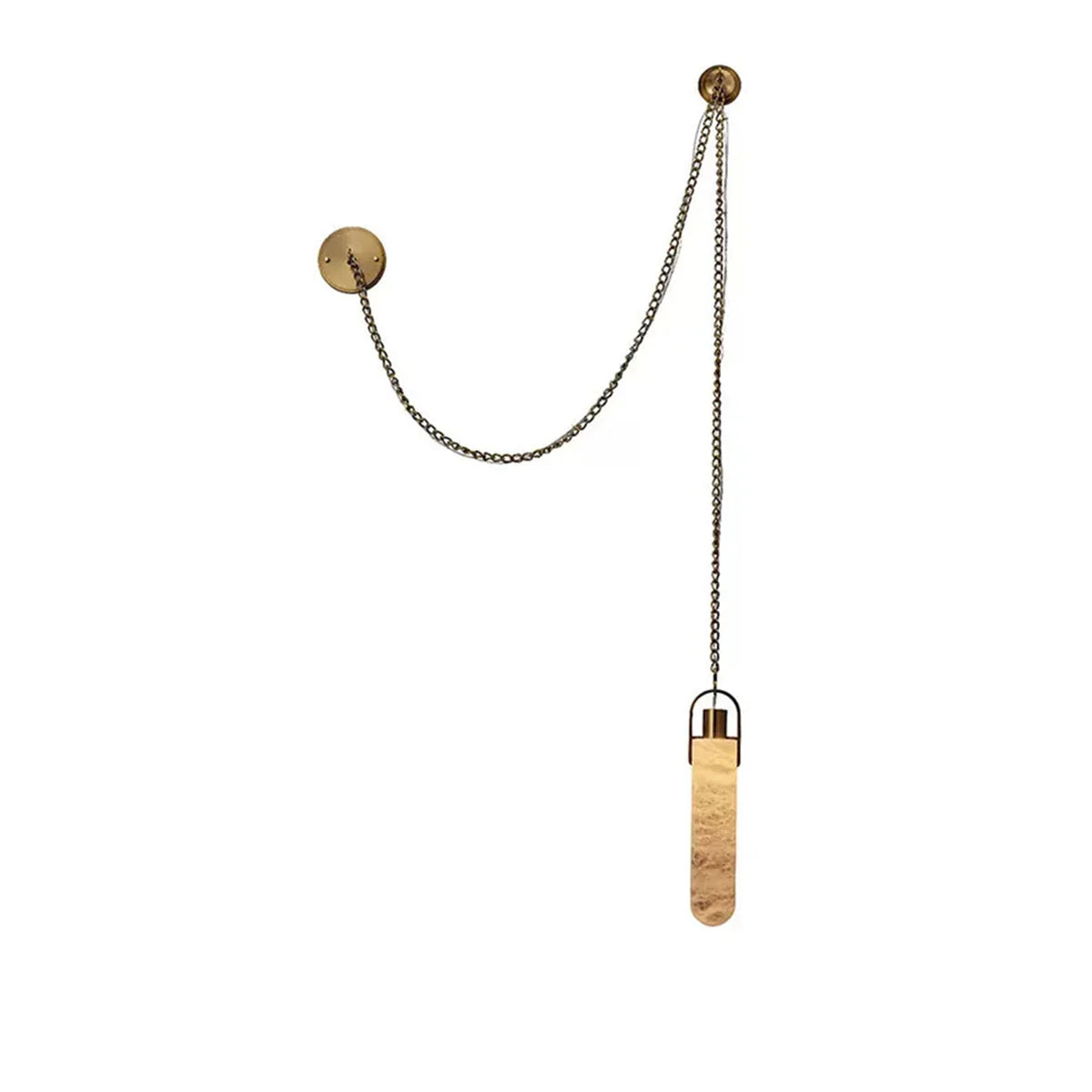 Alabaster Cylindrical Draped Chain Chandelier – Alabaster detail 20