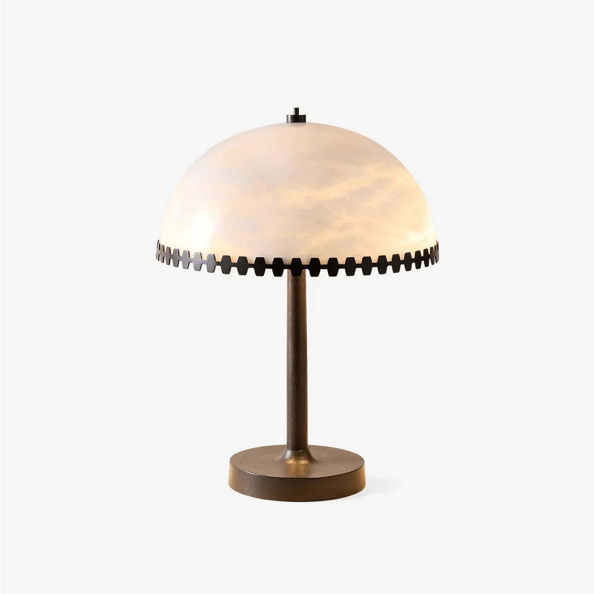 Alabaster Dome Trim Table Lamp – Alabaster detail 14