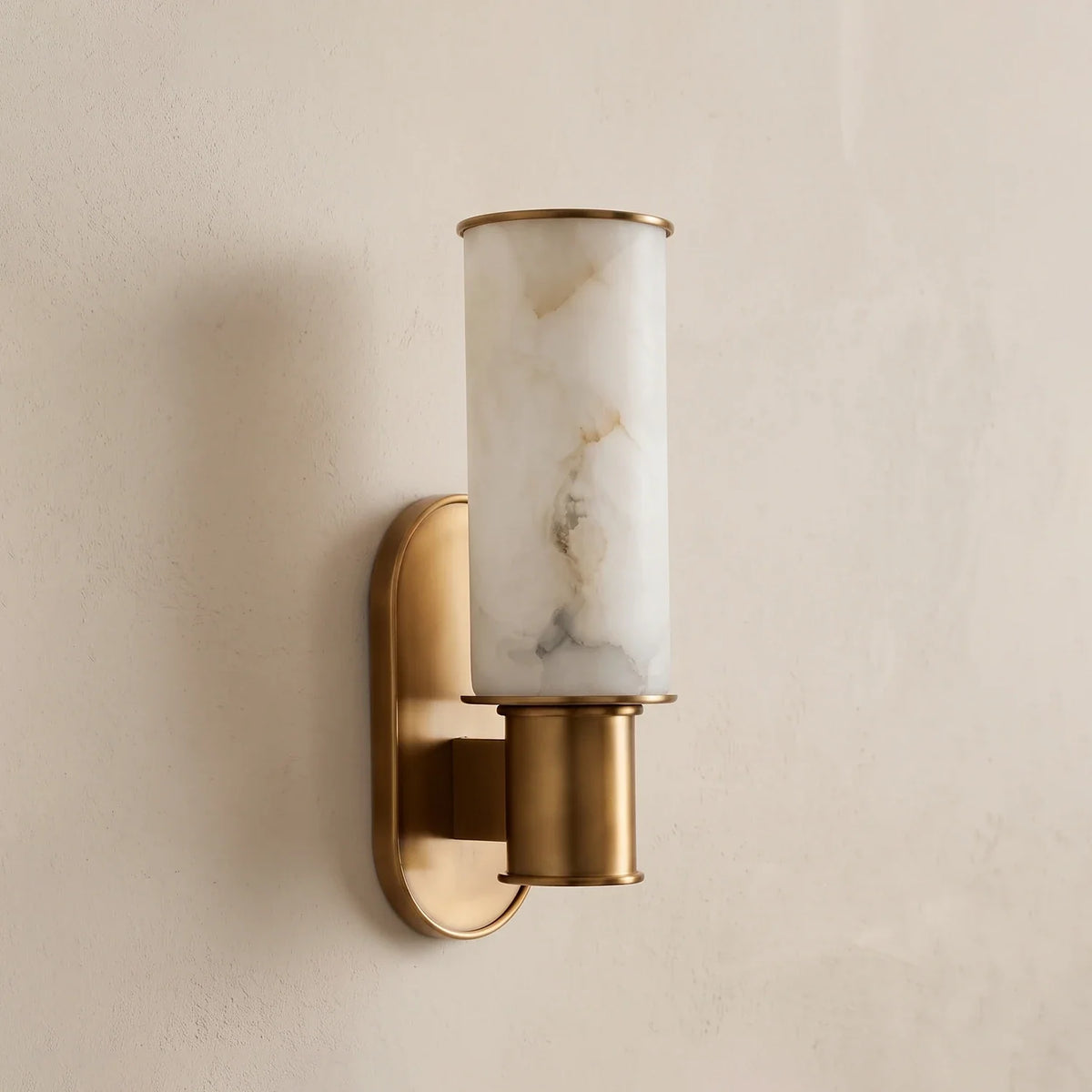 Alabaster Dualis Cylindrical Wall Sconce – Alabaster detail 12