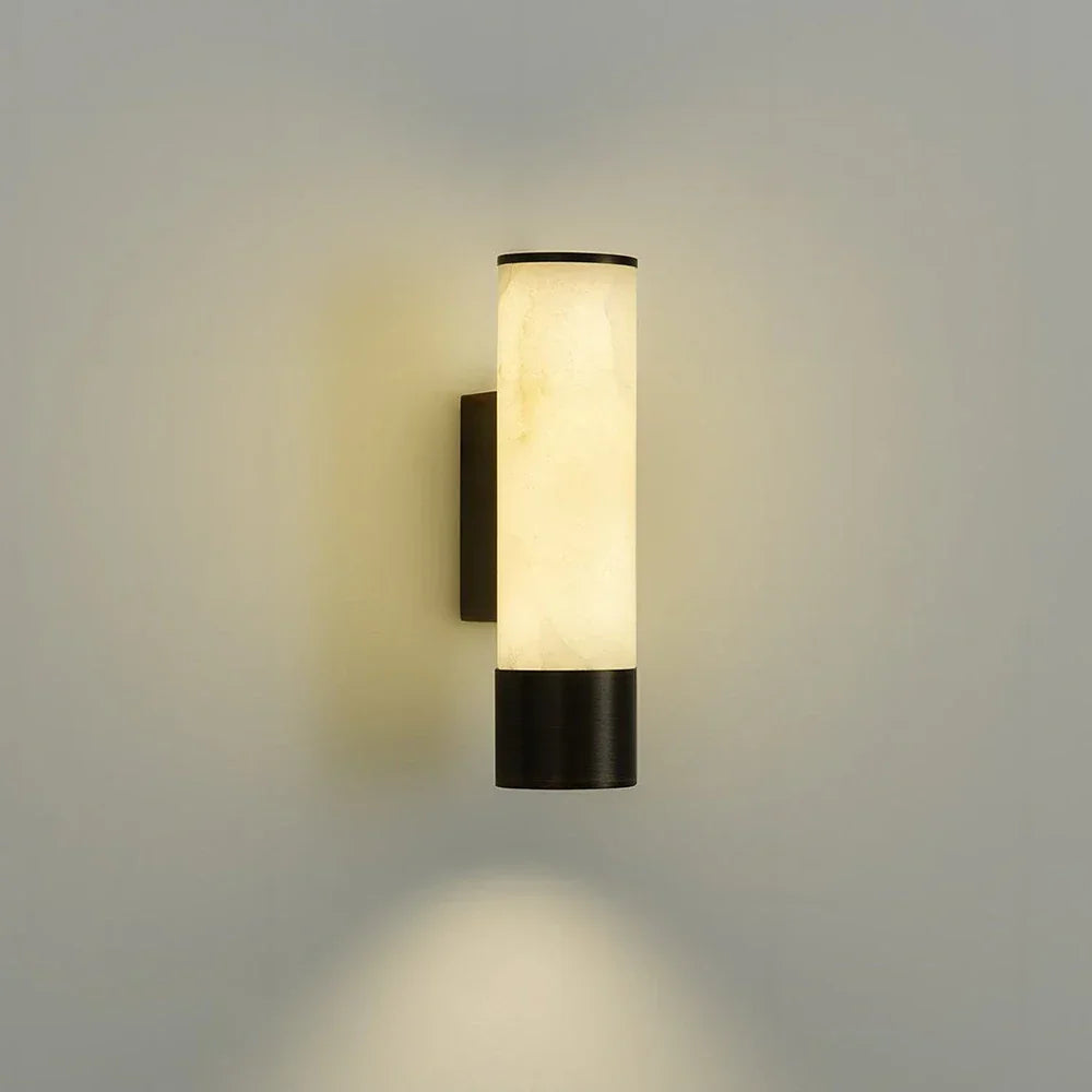 Alabaster Elara Cylindrical Wall Lamp – Alabaster detail 15