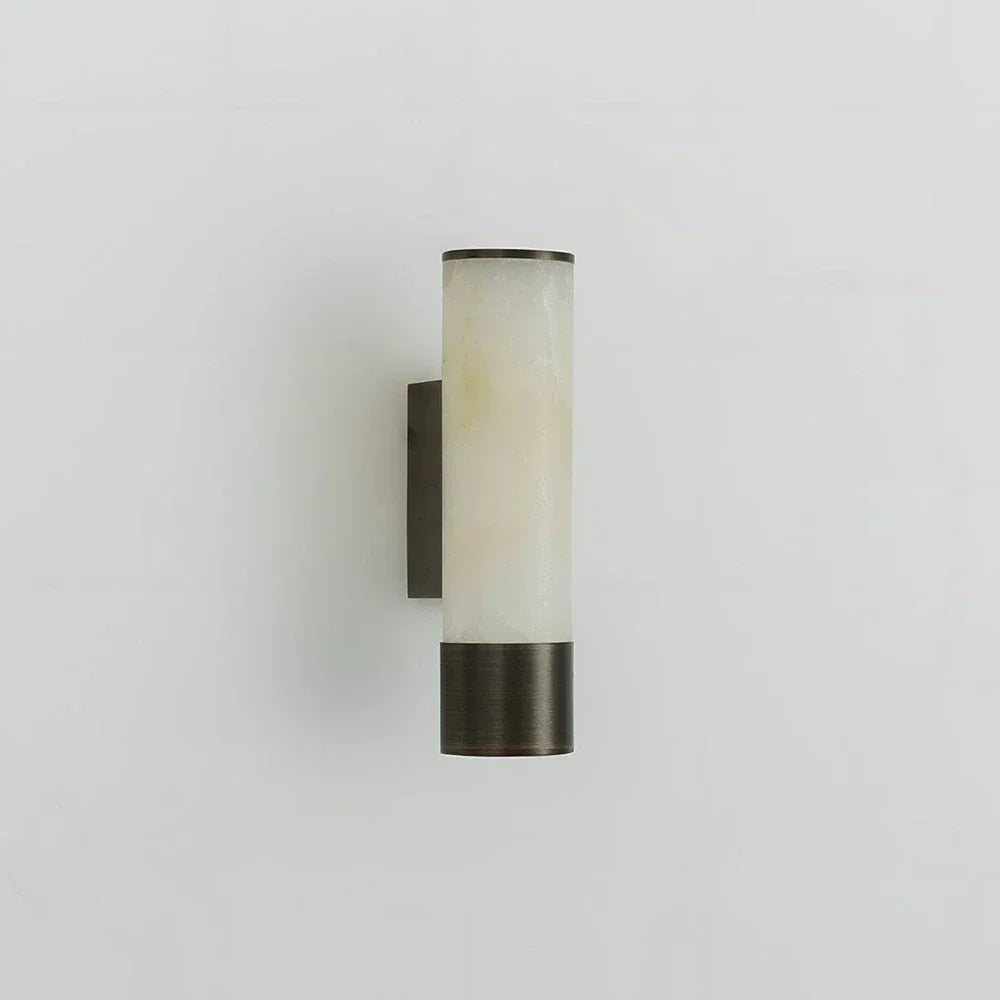 Alabaster Elara Cylindrical Wall Lamp – Alabaster detail 16