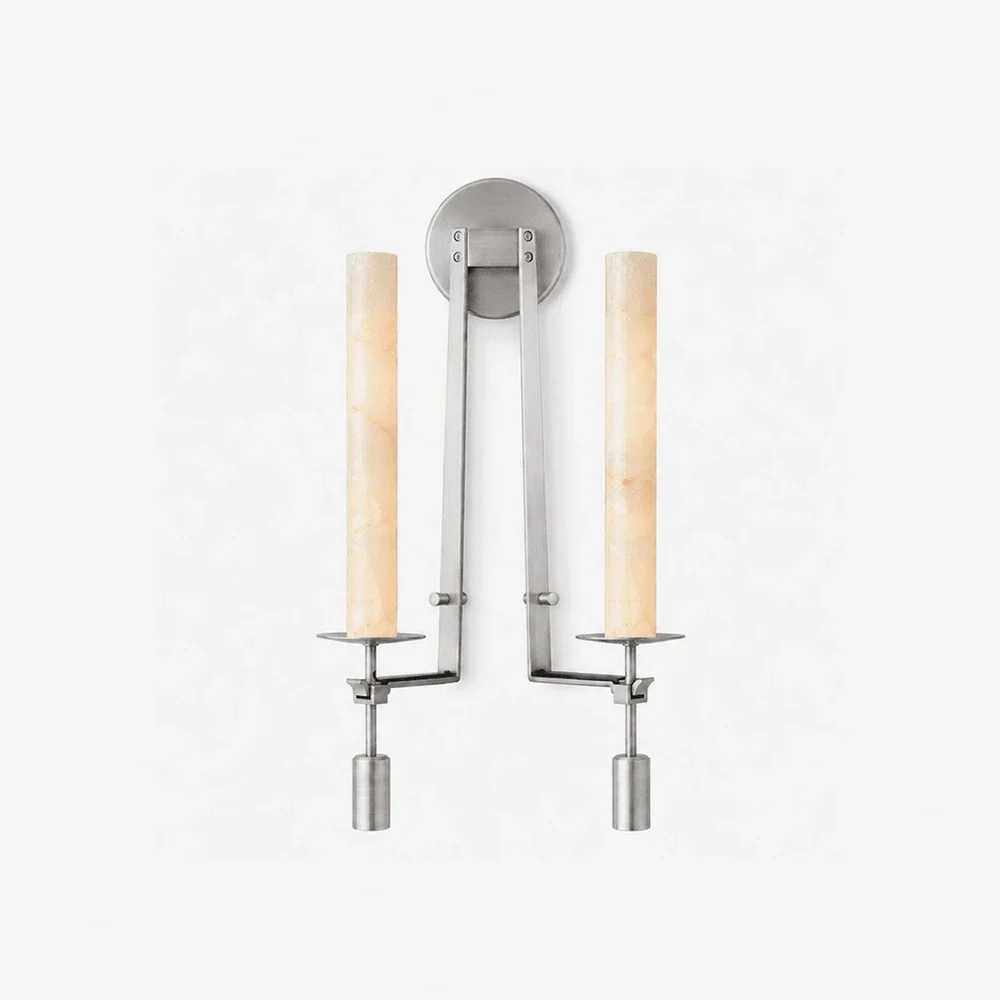 Alabaster Fontanelle Candlestick Wall Lamp – Alabaster detail 33