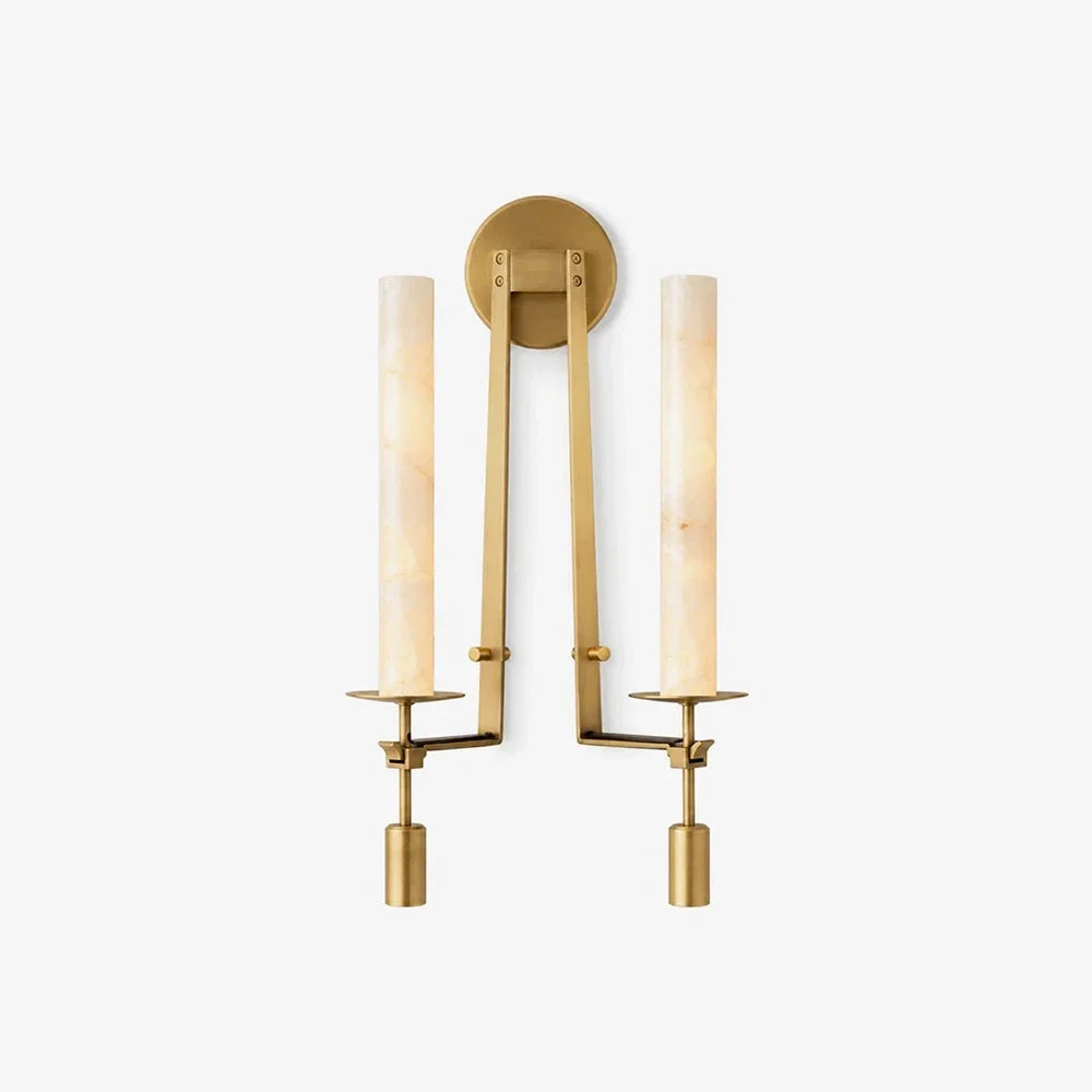 Alabaster Fontanelle Candlestick Wall Lamp – Alabaster detail 31