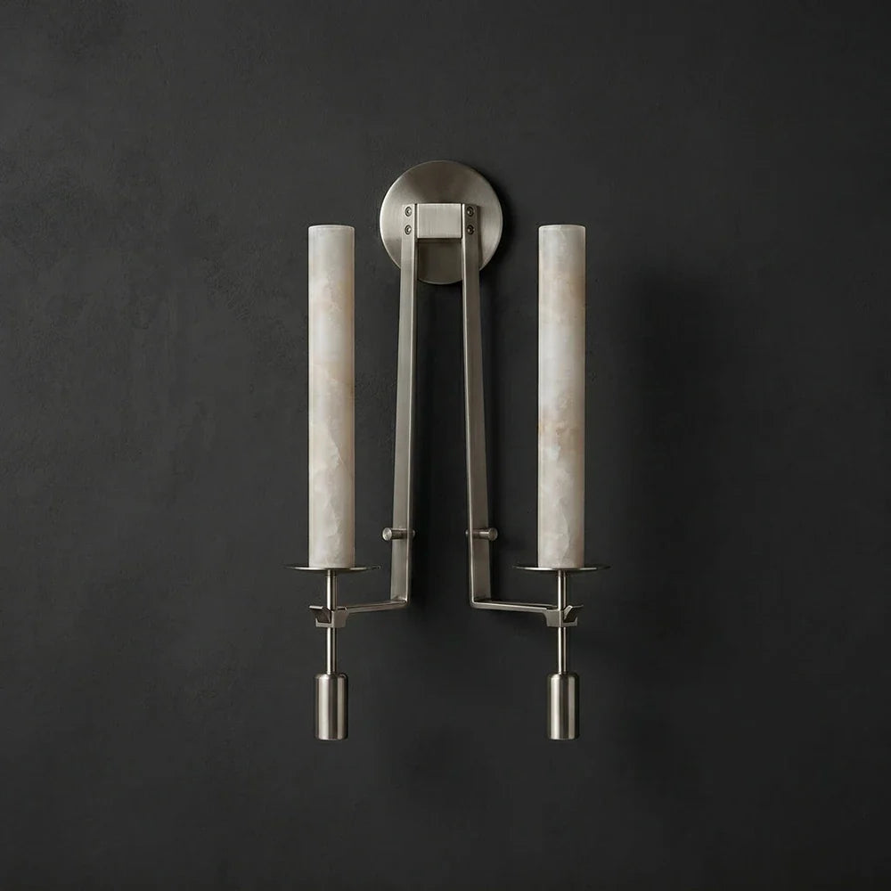 Alabaster Fontanelle Candlestick Wall Lamp – Alabaster detail 25