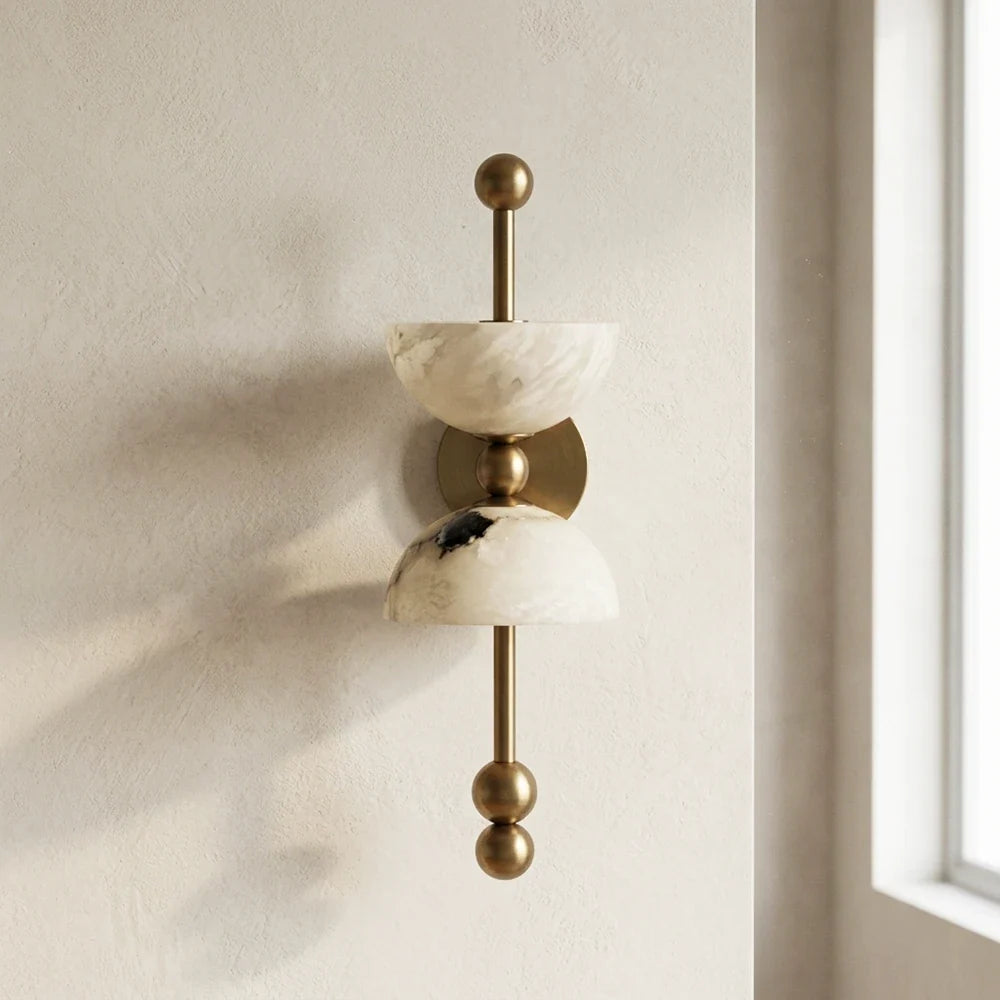 Alabaster Dual Wall Sconce – Alabaster detail 11