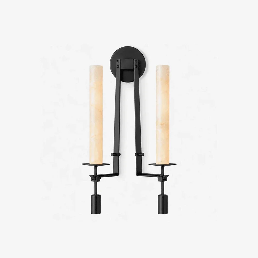Alabaster Fontanelle Candlestick Wall Lamp – Alabaster detail 32