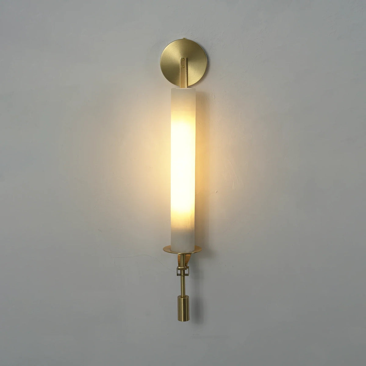 Alabaster Fontanelle Candlestick Wall Lamp – Alabaster detail 17
