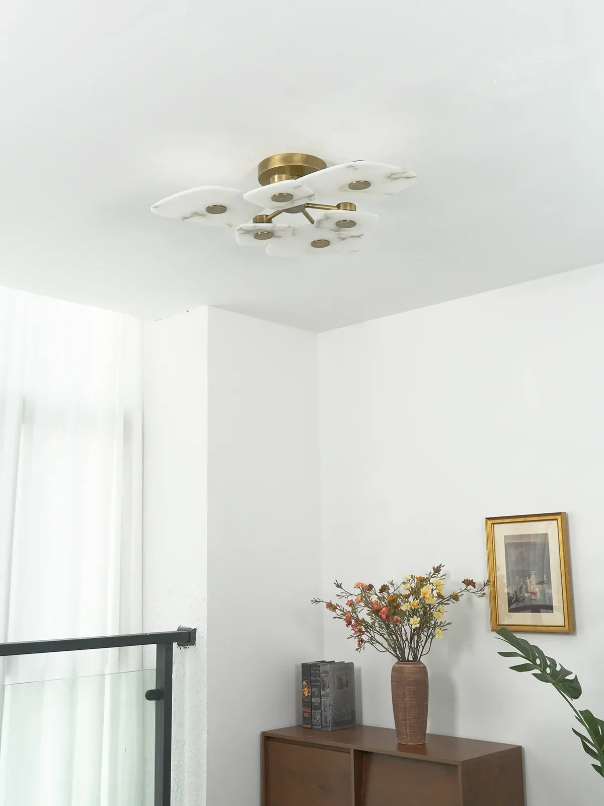 Alabaster Holmdel Ceiling Lamp – Alabaster detail 9