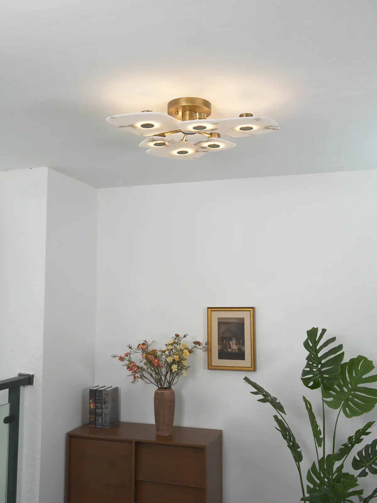 Alabaster Holmdel Ceiling Lamp – Alabaster detail 5