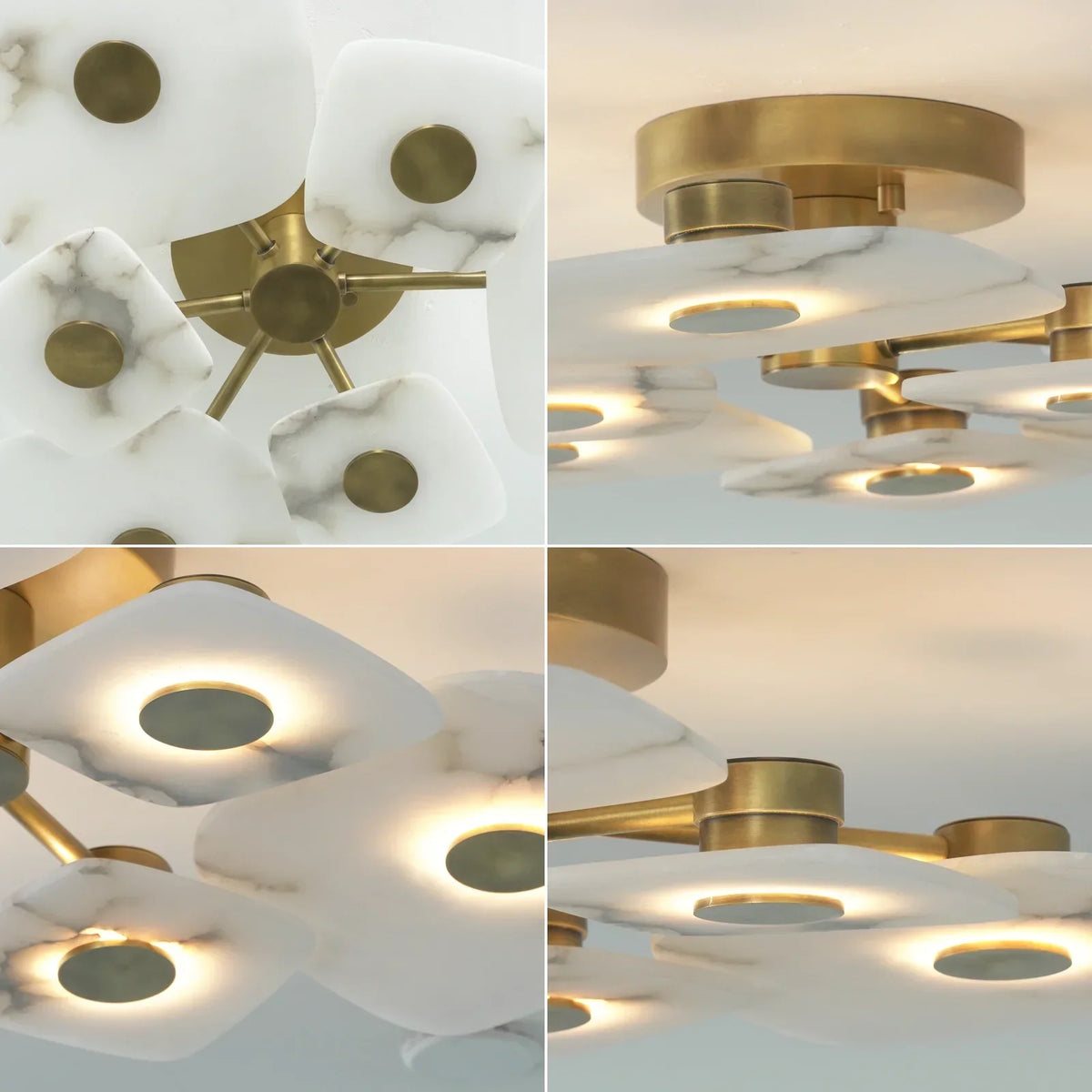 Alabaster Holmdel Ceiling Lamp – Alabaster detail 8