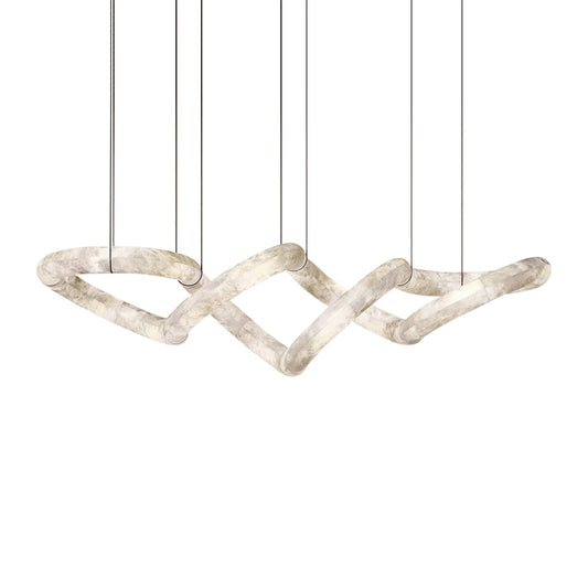 Alabaster Loop Chandelier