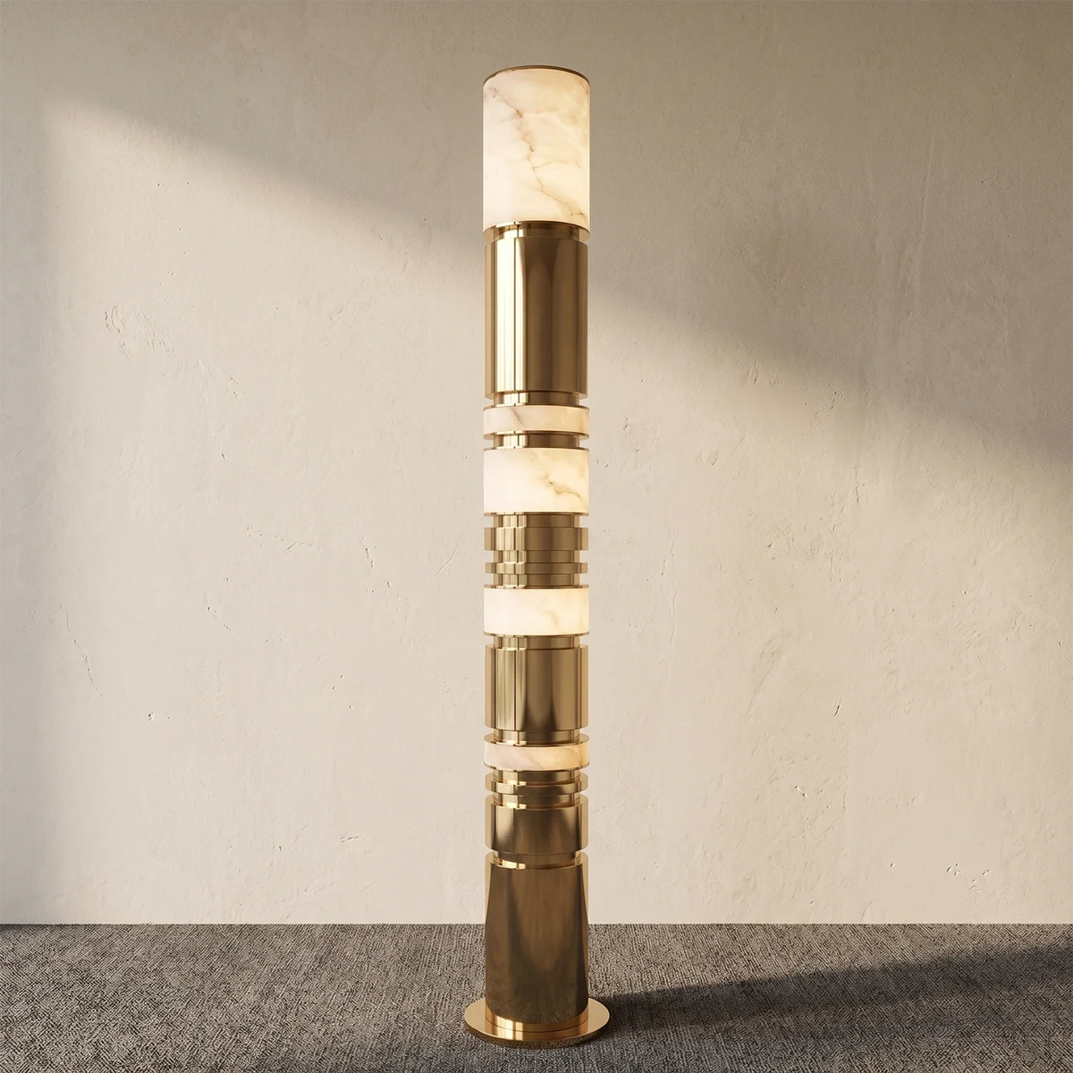 Alabaster Column Floor Lamp – Alabaster detail 8